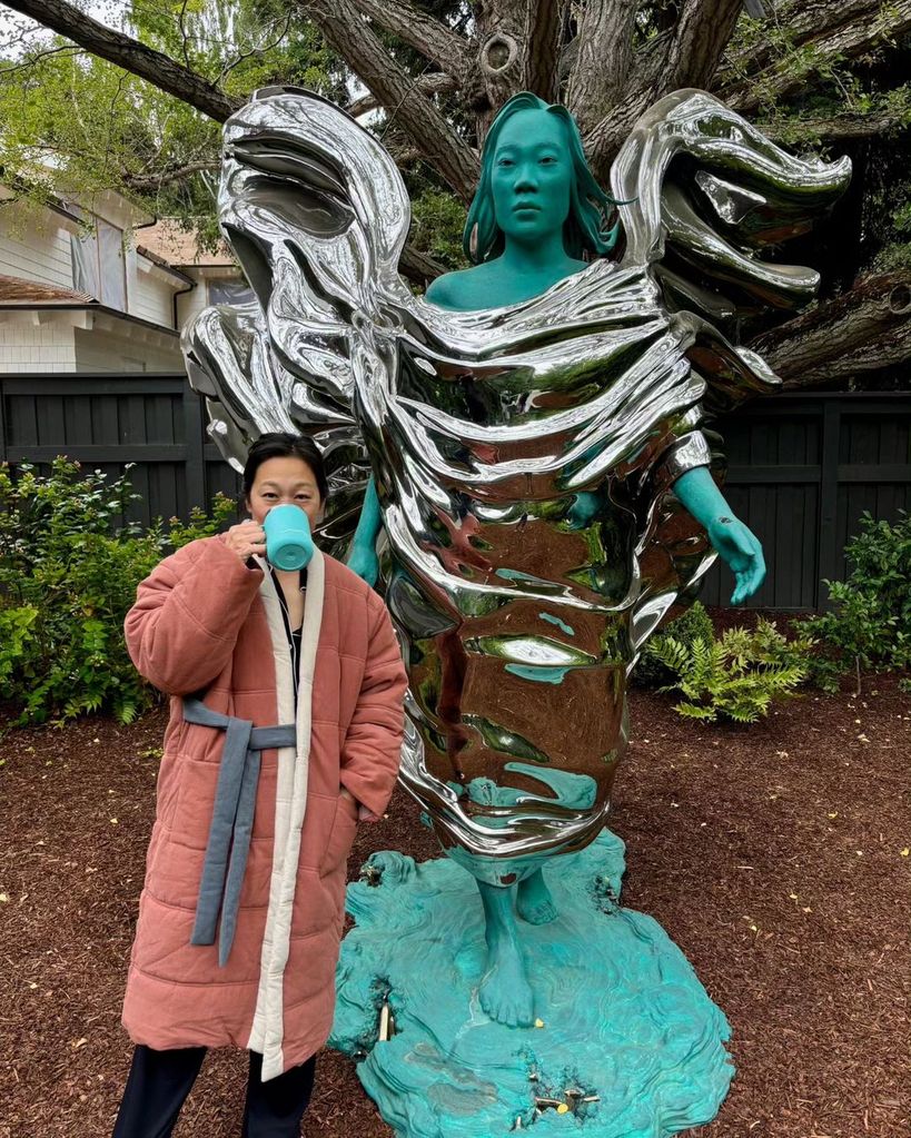 Mark homenajeó a su esposa con una increíble escultura creada por Daniel Arsham.