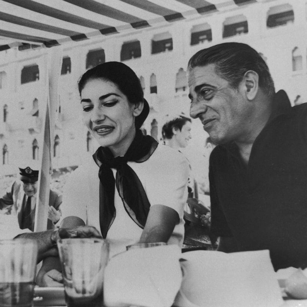 Maria Callas y Aristóteles Onassis