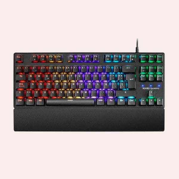 mars gaming mkxtkl teclado mecanico gaming rgb switch rojo