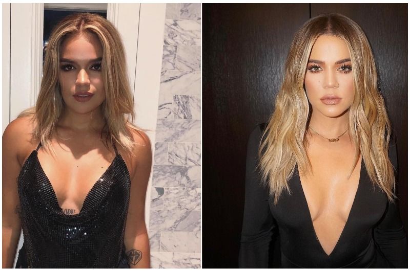 karol g khloe kardashian parecido06