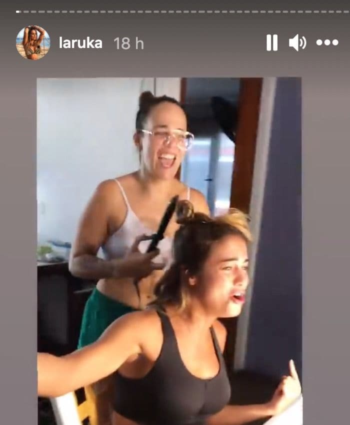 Lara Álvarez en peluquería de 'Supervivientes'