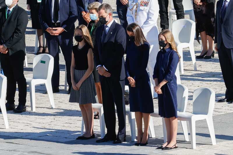 Rey Felipe, reina Letizia, princesa Leonor e infanta Sofía