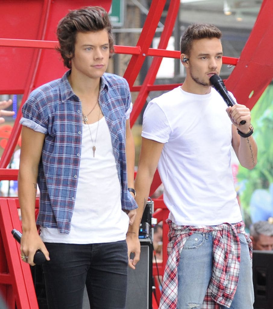 Harry Styles y Liam Payne actuando en Nueva York 2013