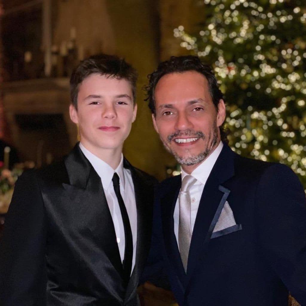 marc anthony shows dance moves beckham 39 s children baptism party