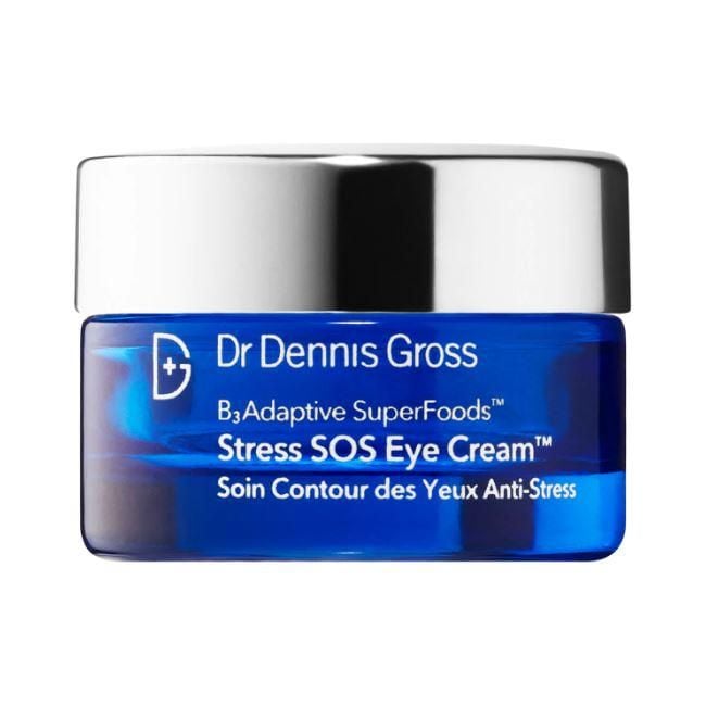 la crema para el contorno de ojos stress sos eye cream with niacinamide del dr dennis gross skincare alivia la apariencia cansada