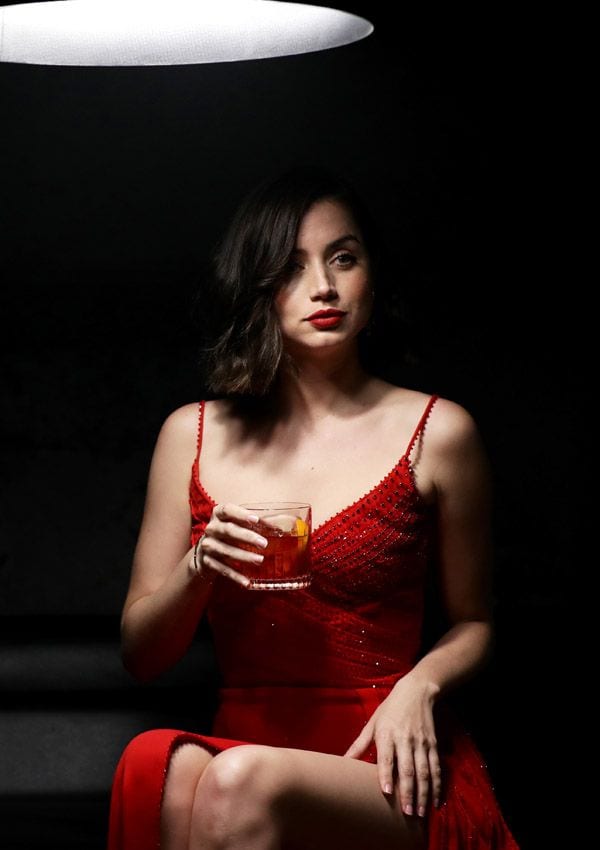 ana armas slip dress