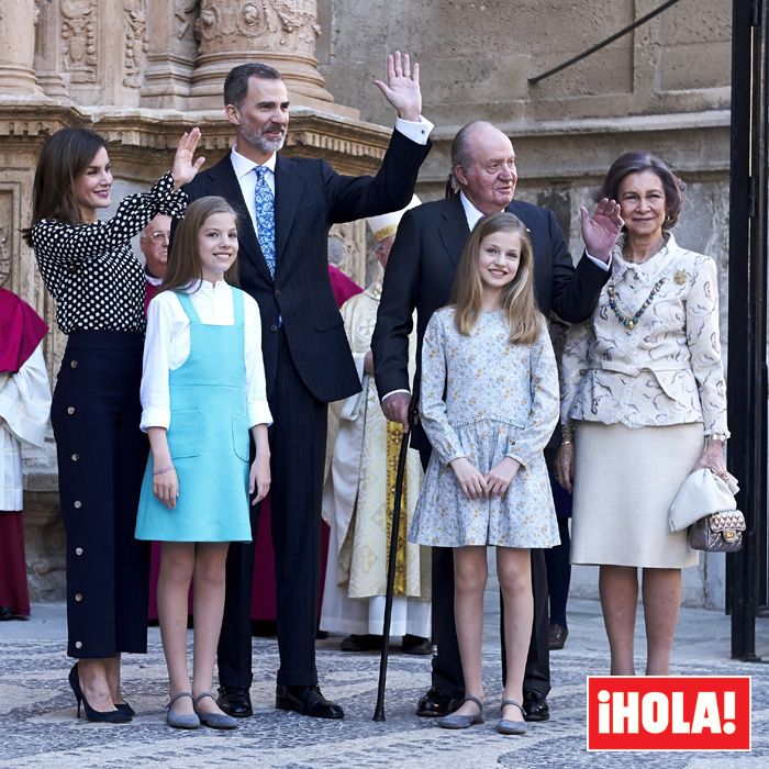 La Familia Real en la Misa de Pascua de Mallorca