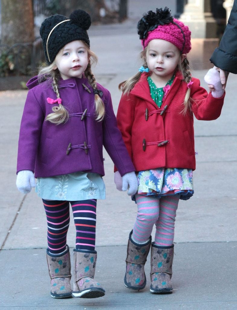 Marion y Tabitha, hijas de Sarah Jessica Parker, en febrero de 2013