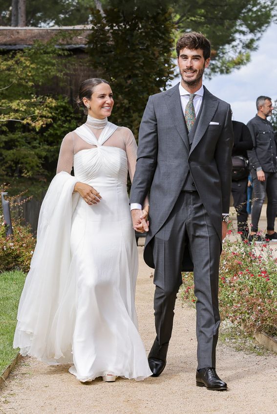 Los detalles del impresionante vestido de novia de Marta Pombo en su boda con Luis Zamalloa 