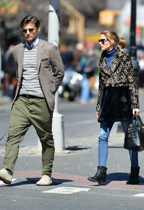 'City look' by Olivia Palermo y Johannes Huebl.
