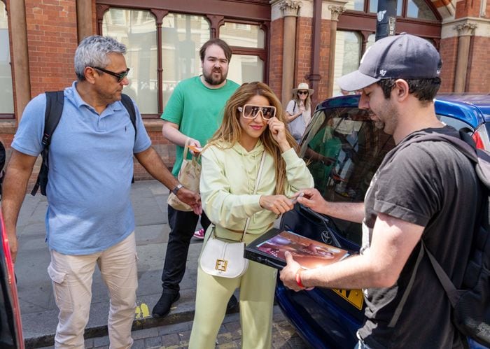 Shakira en Londres con David Stewart