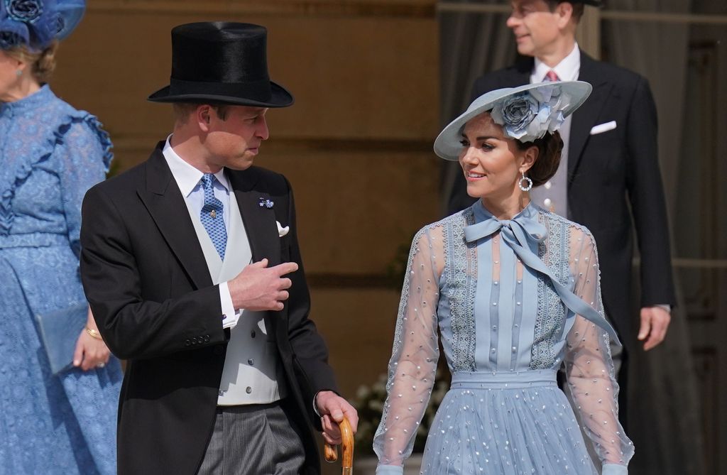 Kate Middleton y el príncipe Guillermo el 9 de mayo de 2023
