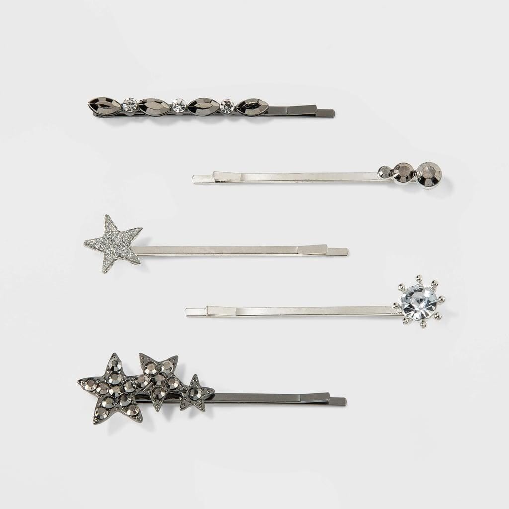metal bobby pins with stars and mixed simulated gems de target