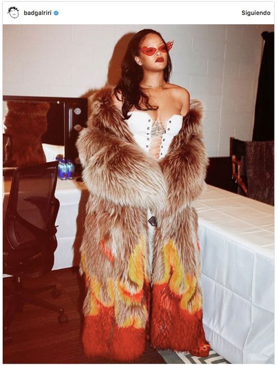 Rihanna look oversize Instagram