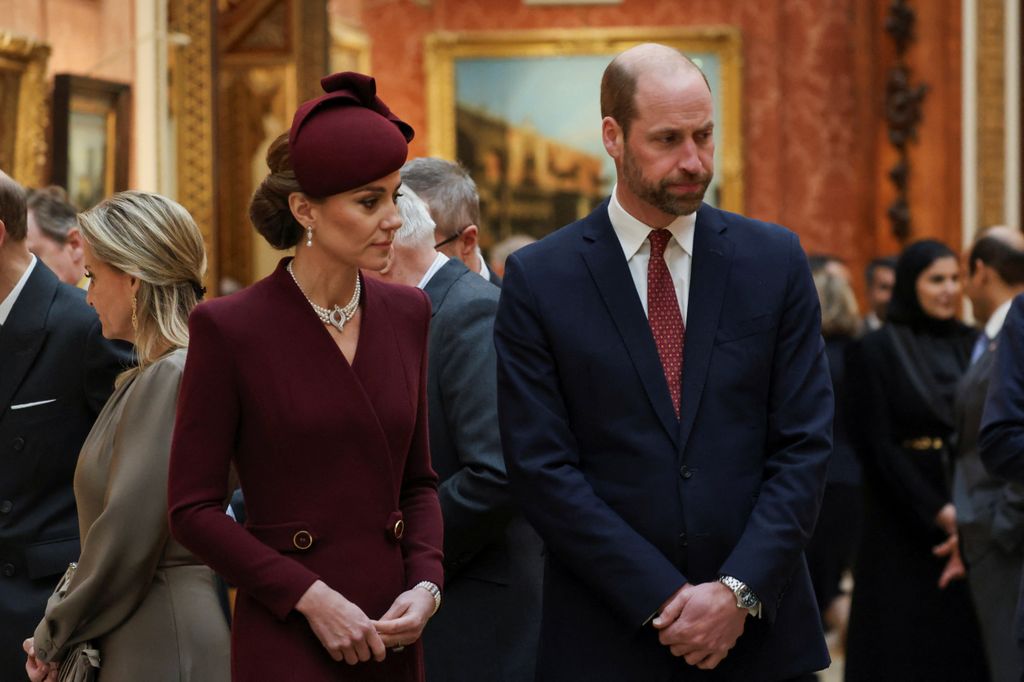 Kate Middleton y el príncipe Guillermo en la visita de Estado del emir de Catar 