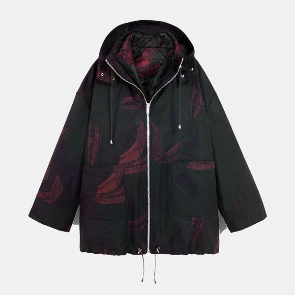 parka chubasquero desigual