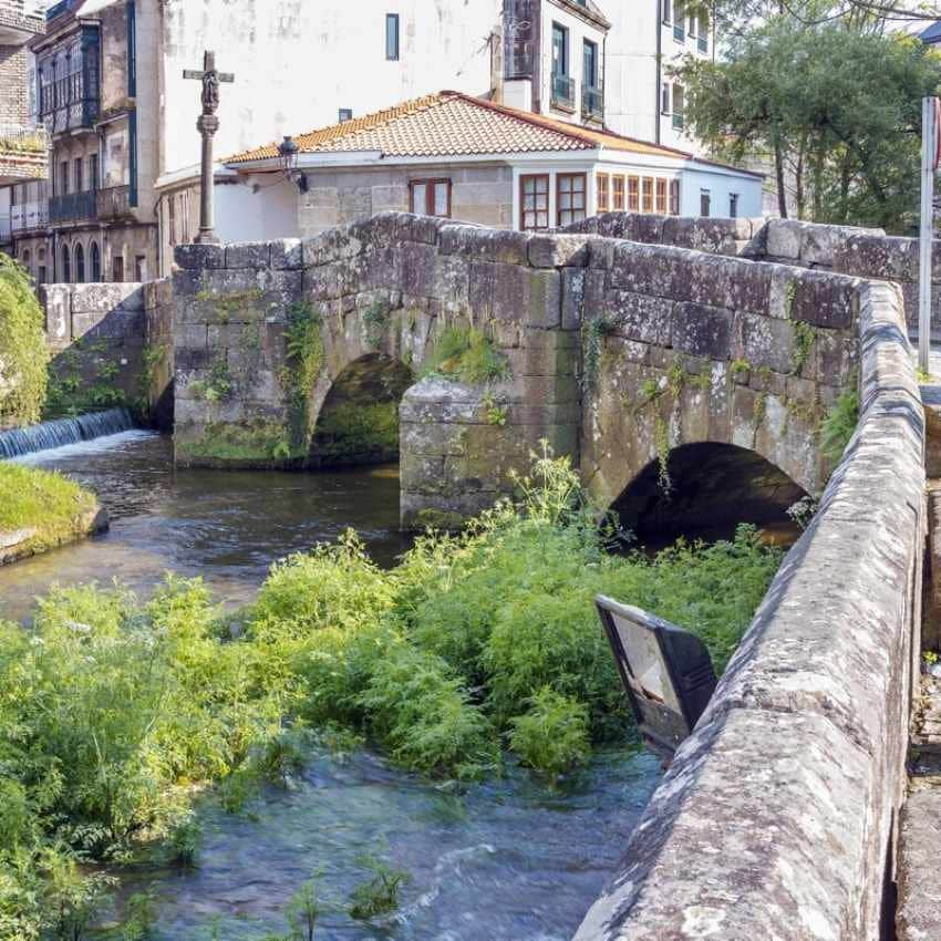 Camino de Santiago a su paso por Caldas de Reis.