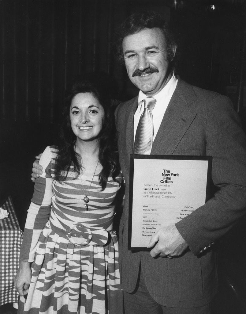 Gene Hackman junto a Faye Maltese, la madre de sus hijos