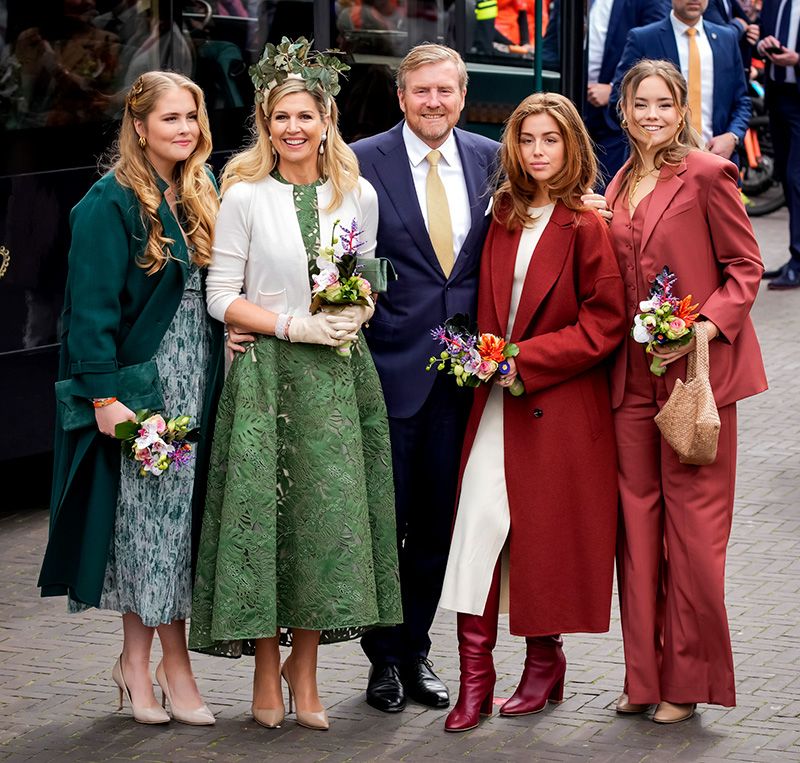 Los reyes Guillermo y Máxima de Países Bajos celebran el Día del Rey junto a sus tres hijas