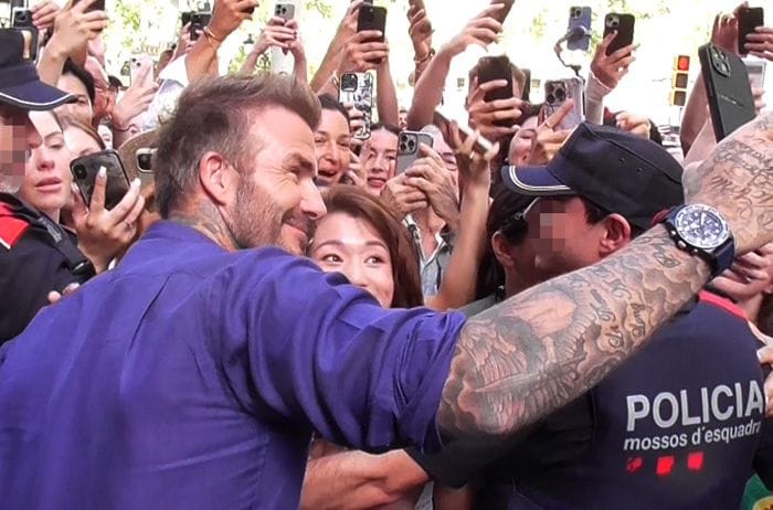 David Beckham en Barcelona