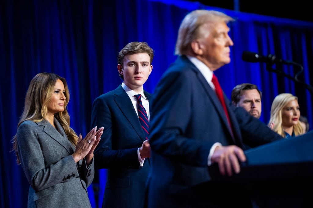 En los últimos meses, las apariciones públicas de Barron Trump han sido constantes.