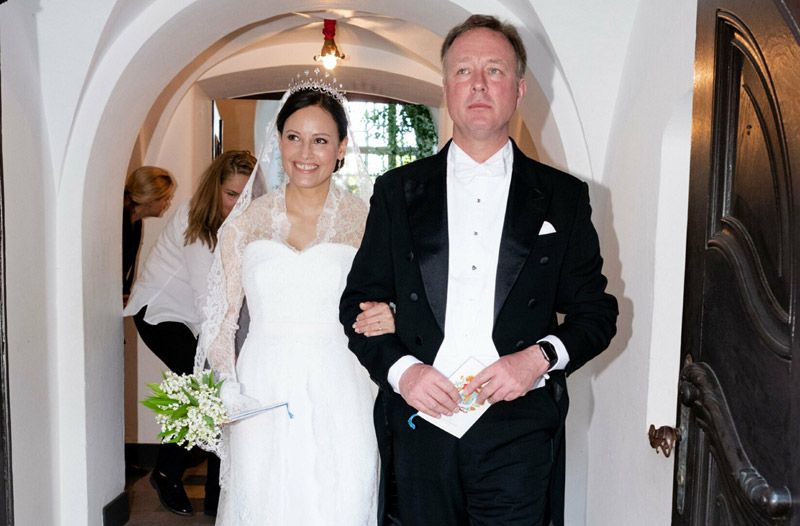 El príncipe Gustav y Carina Axelsson