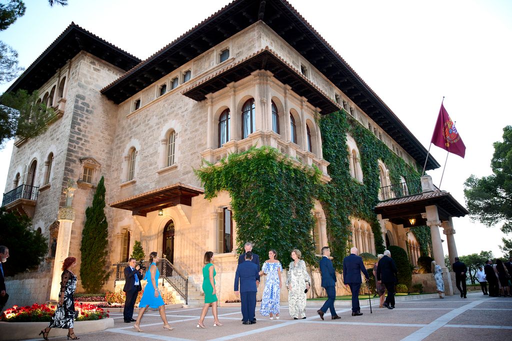Reyes Felipe y Leticia en la recepción celebrada el pasado año en el Palacio de Marivent.