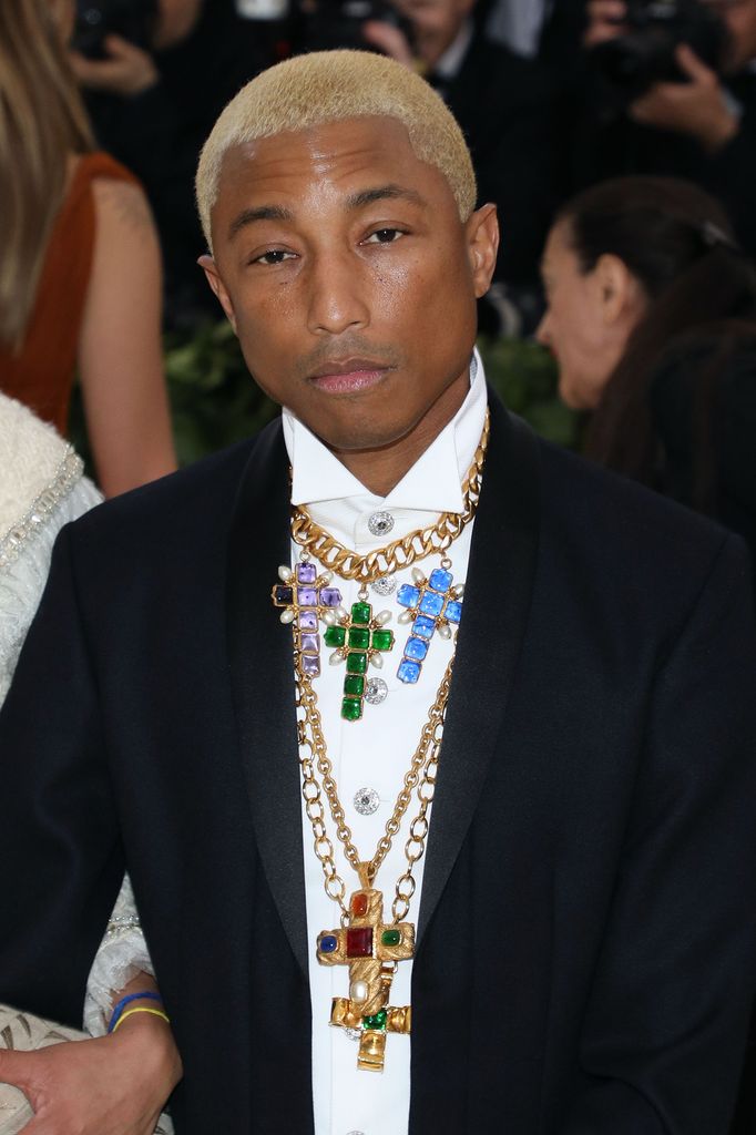 Pharrell Williams en la Met Gala del 2018 