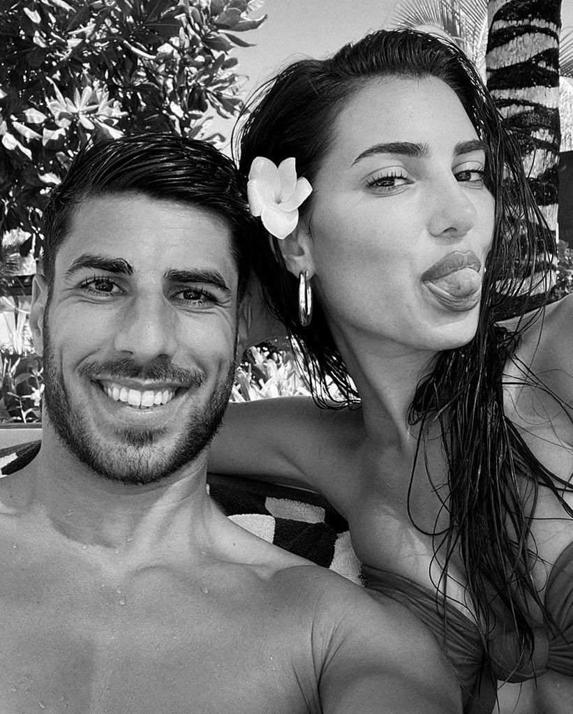 Sandra Garal y Marco Asensio disfrutando juntos en las islas Maldivas