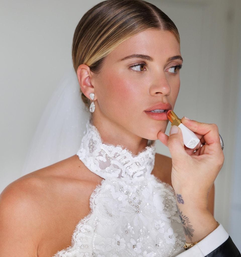 Sofia Richie el día de su boda maquillada por Pati Dubroff