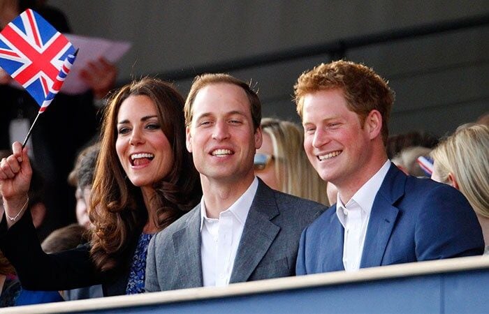 Príncipe Harry, Príncipe William y Kate Middleton