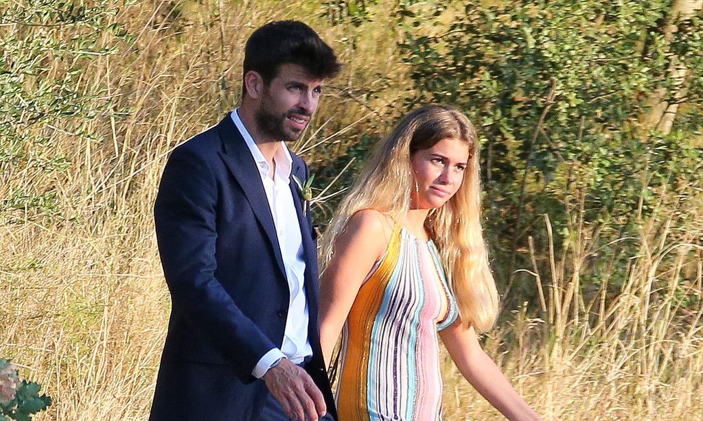 Gerard Piqué and his girlfriend Clara Chía