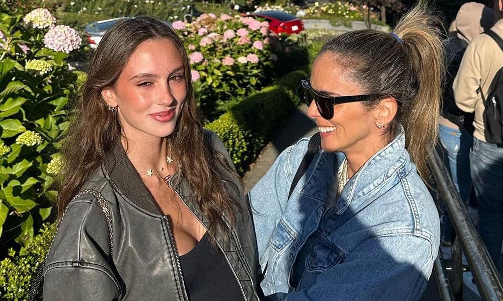 Karen Cecilia y Paloma, esposa e hija de Juanes