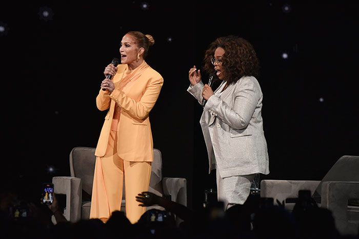 Oprah Winfrey y Jennifer Lopez