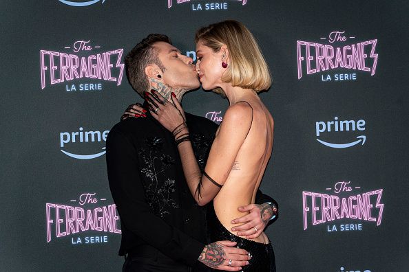 Chiara Ferragni y Fedez, asisten a la presentación de la serie de Amazon Prime The Ferragnez 2 en Milán