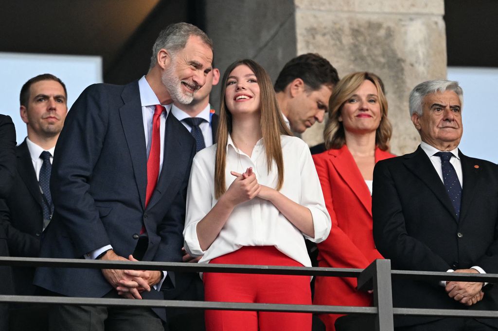 Felipe VI y la infanta Sofía. Final Eurocopa 2024