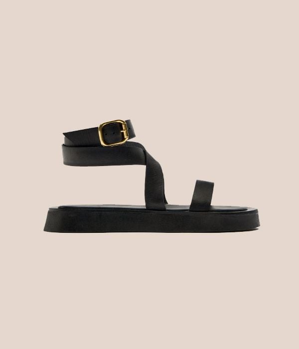 zara sandalia negra