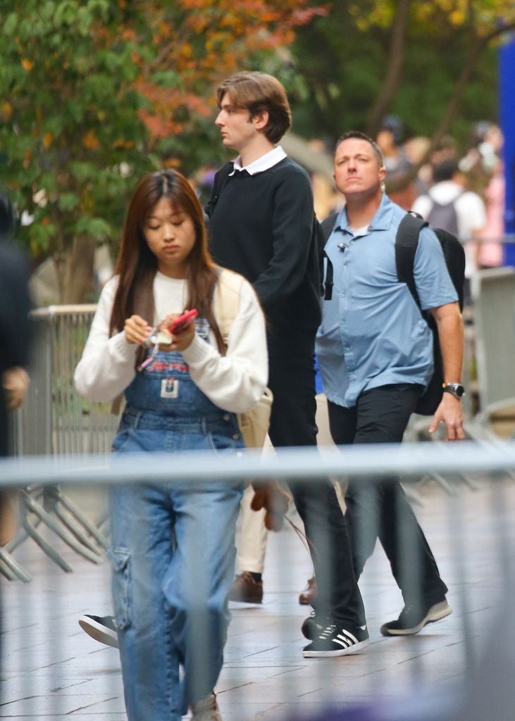 Barron en el campus de la Universidad de Nueva York el pasado 30 de octubre.