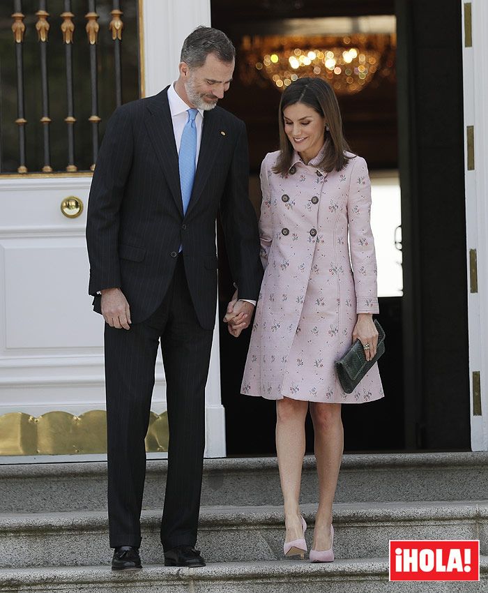 Los Reyes ofrecen un almuerzo al presidente Enrique Peña Nieto y su mujer, Angélica Rivera