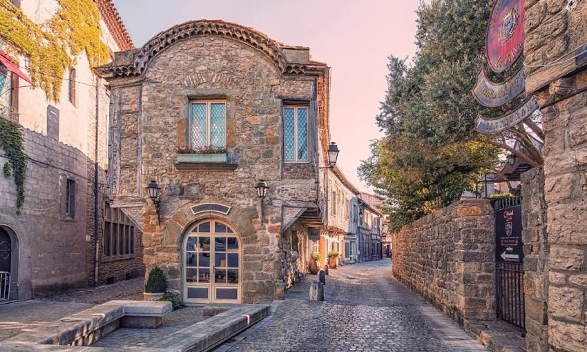 Calles medievales de Carcassone, Francia