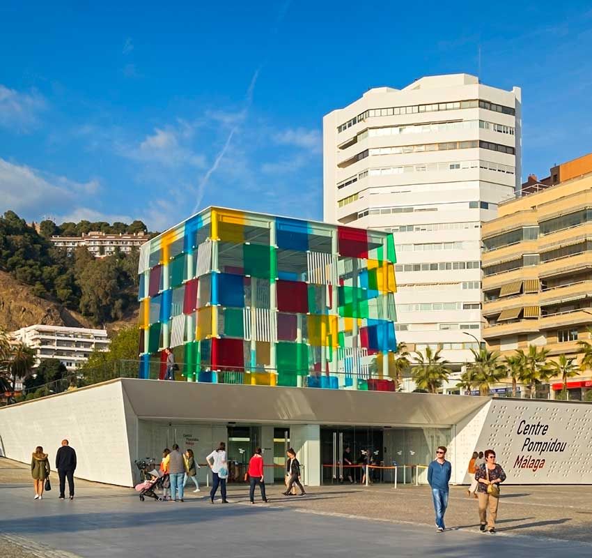 Cubo del Centre Pompidou Málaga