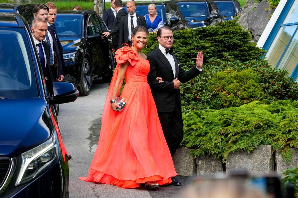 Victoria y Daniel de Suecia en la boda de Marta Luisa de Noruega