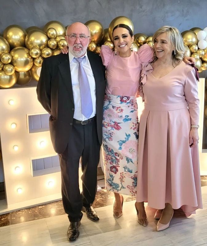 Paula Echevarría celebra las bodas de oro de sus padres