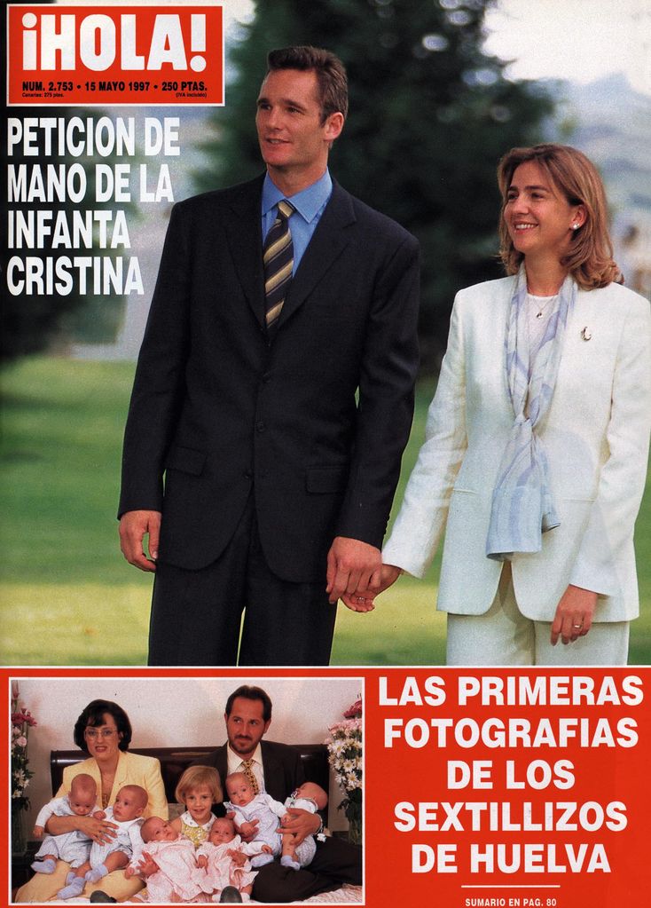 PORTADAS HOLA INFANTA CRISTINA E IÑAKI URDANGARIN