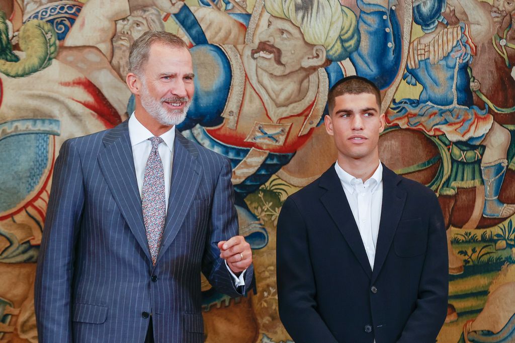 Felipe VI y Carlos Alcaraz. 2022