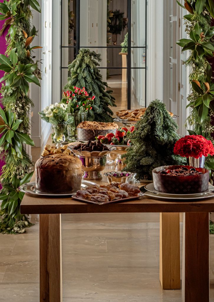 Mesa de Navidad con postres