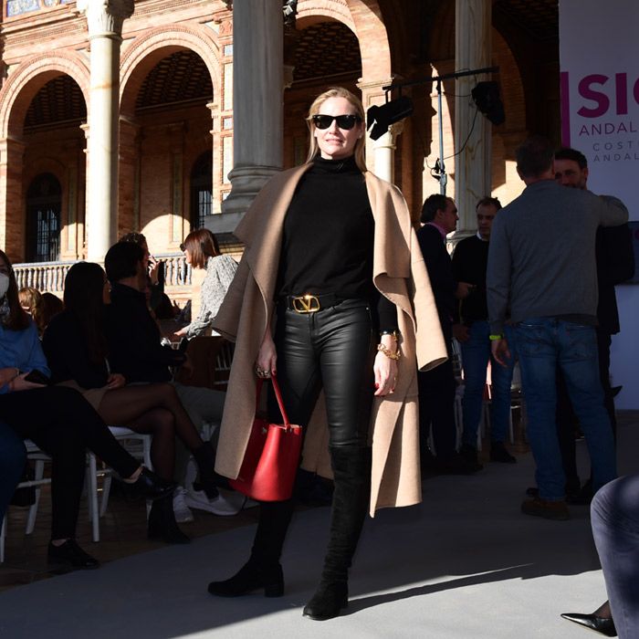 Fiona Ferrer en el desfile de María José Suárez en SIQ