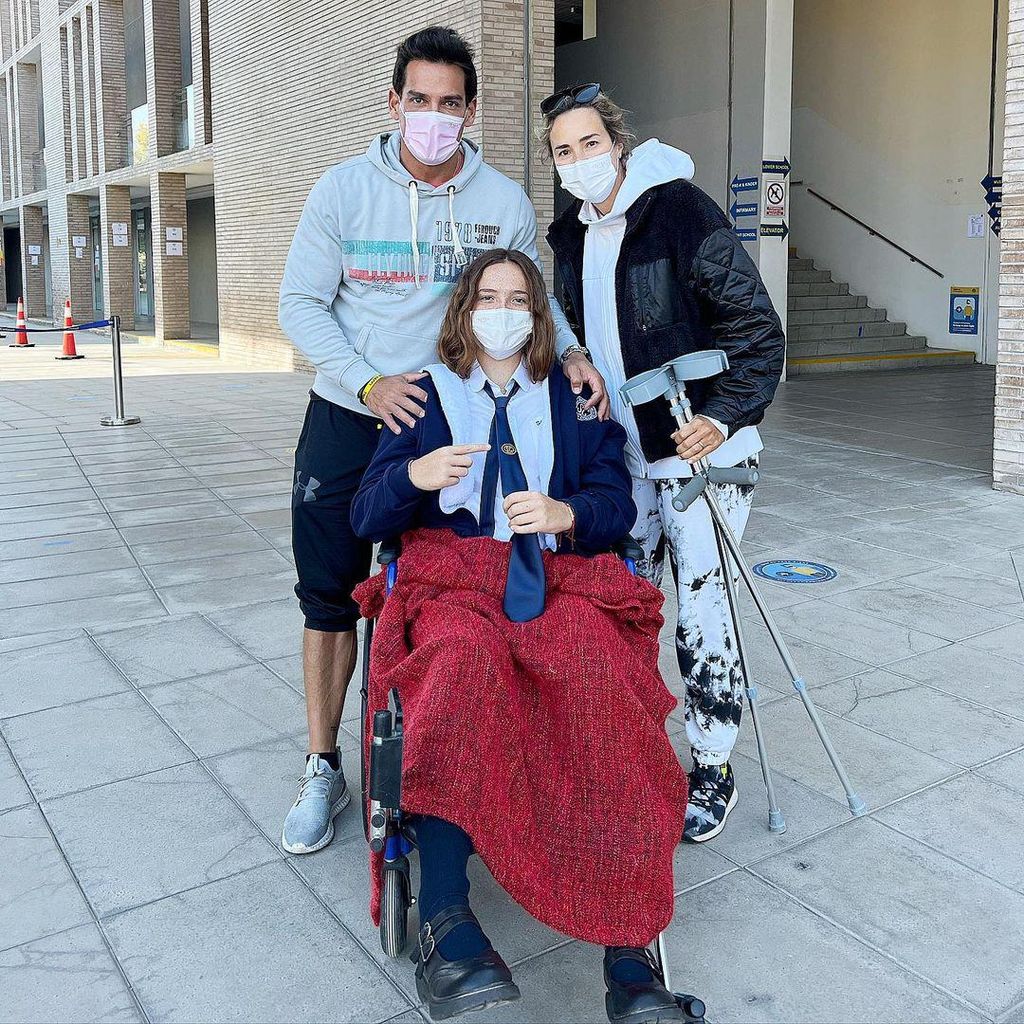 Cristián de la Fuente, Angélica Castro y su hija Laura