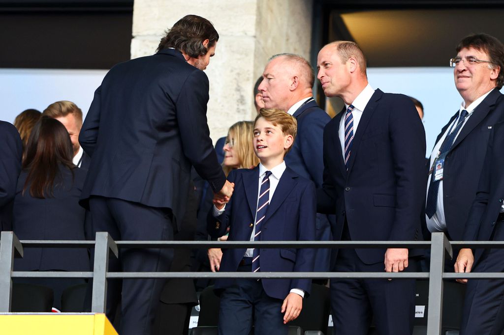 Príncipe Guillermo, príncipe George en la final de la Eurocopa el 14 de julio de 2024