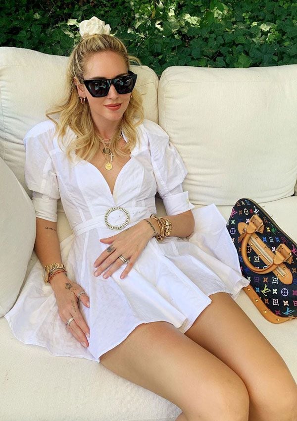 chiara ferragni vestido blanco